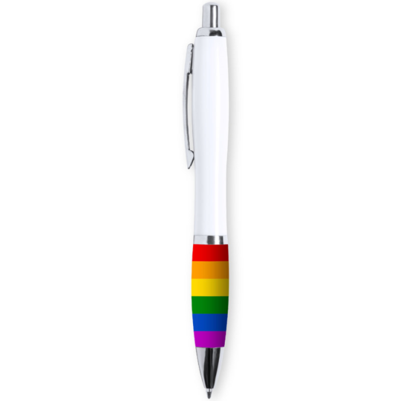 PRIDE - BANDIERA LGBT PENNE STILOGRAFICHE BIANCHE