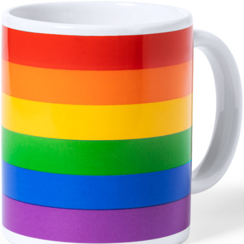 PRIDE - COPPA CON BANDIERA LGBT IN SCATOLA INDIVIDUALE KRAFT /en/pt/en/fr/it/