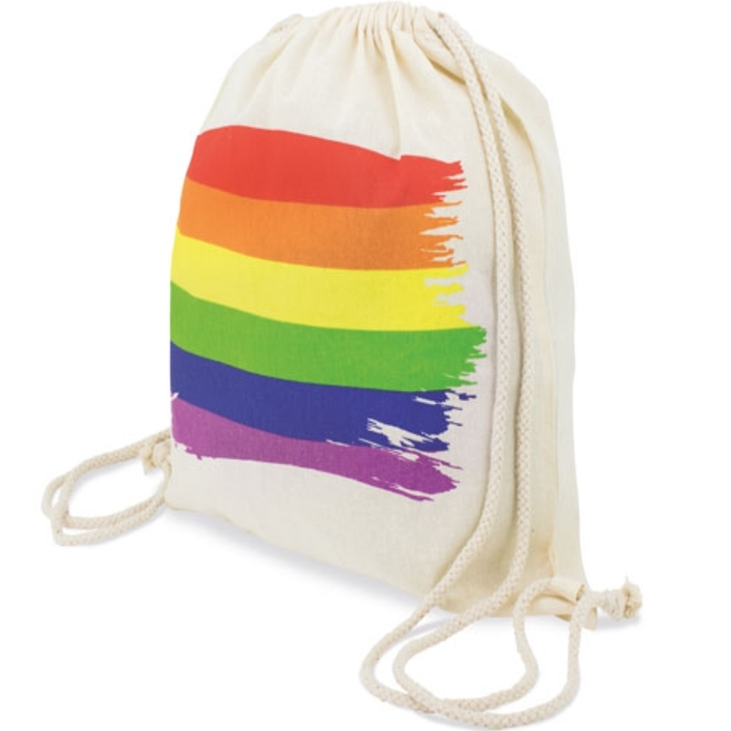 PRIDE - ZAINO IN COTONE CON BANDIERA LGBT