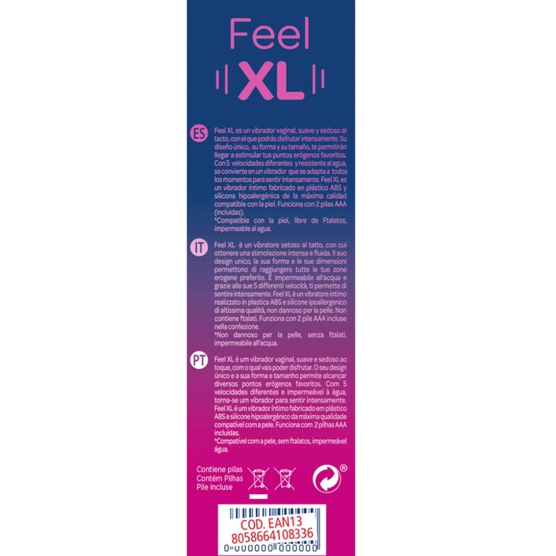 CONTROLLO - SENTI XL PROIETTILE VIBRANTE