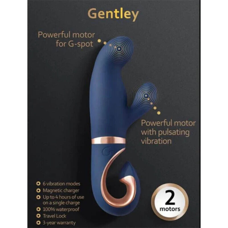G-VIBE - VIBRADOR SUAVE DEL PUNTO G AZUL CARIBEÑO