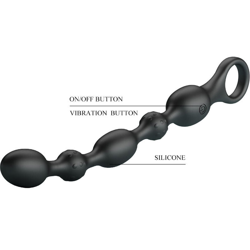 PRETTY LOVE - VAN ANAL BALLS 10 VIBRAZIONI RICARICABILI IN SILICONE