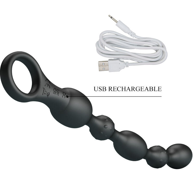 PRETTY LOVE - VAN ANAL BALLS 10 VIBRAZIONI RICARICABILI IN SILICONE