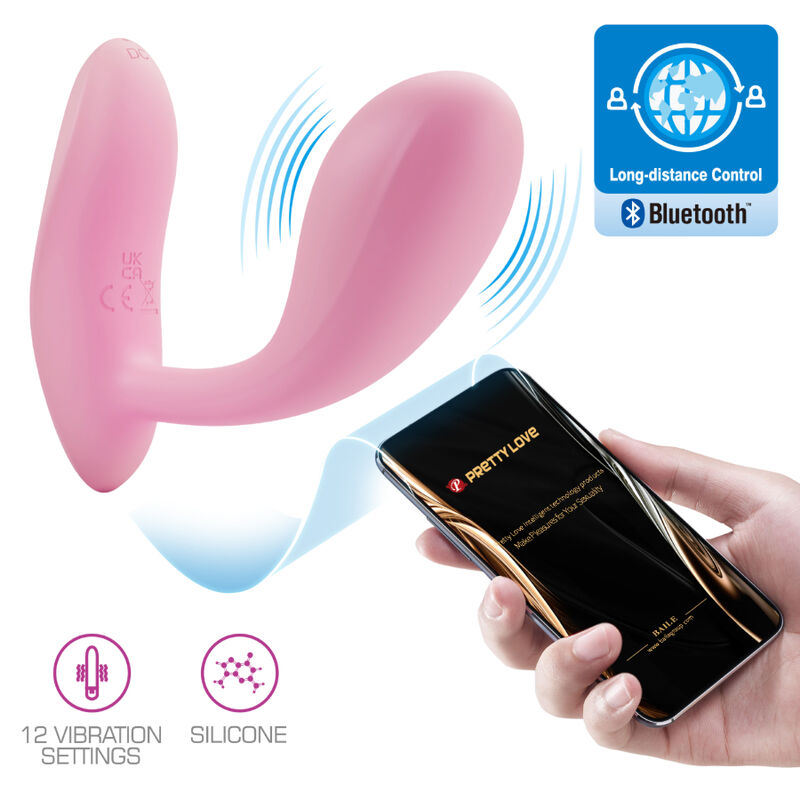 PRETTY LOVE - BAIRD G-SPOT 12 VIBRAZIONI APP RICARICABILE ROSA