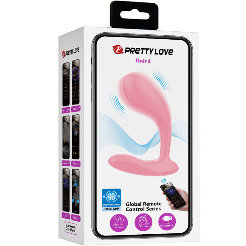 PRETTY LOVE - BAIRD G-SPOT 12 VIBRAZIONI APP RICARICABILE ROSA