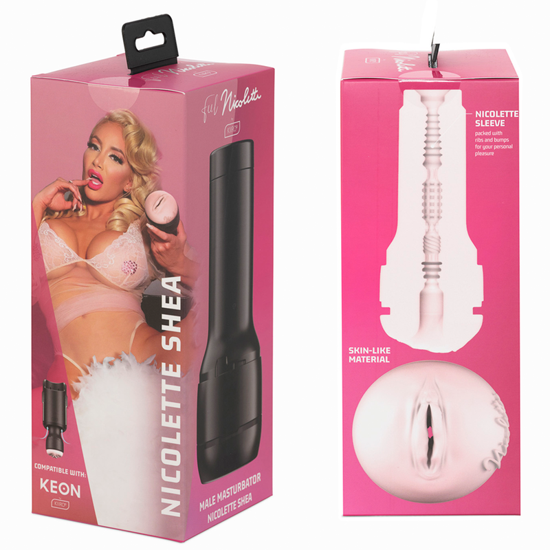 KIIROO - KEON + FEEL NICOLETTE SHEA STROKER + LUBRICANTE DE CALIDAD AQUA 50 ML 