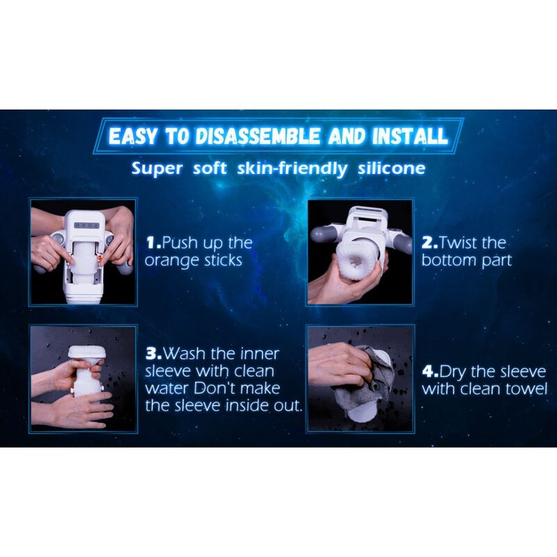 GAME CUP - MASTURBADOR VIBRADOR CON EMPUJE, FUNCIÓN DE CALEFACCIÓN Y SOPORTE MÓVIL - NEGRO