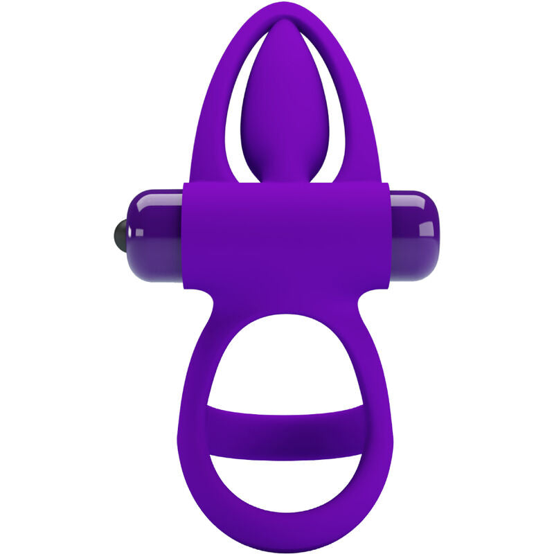 PRETTY LOVE - ANELLO VIBRATORE 10 VIBRAZIONI SILICONE VIOLA