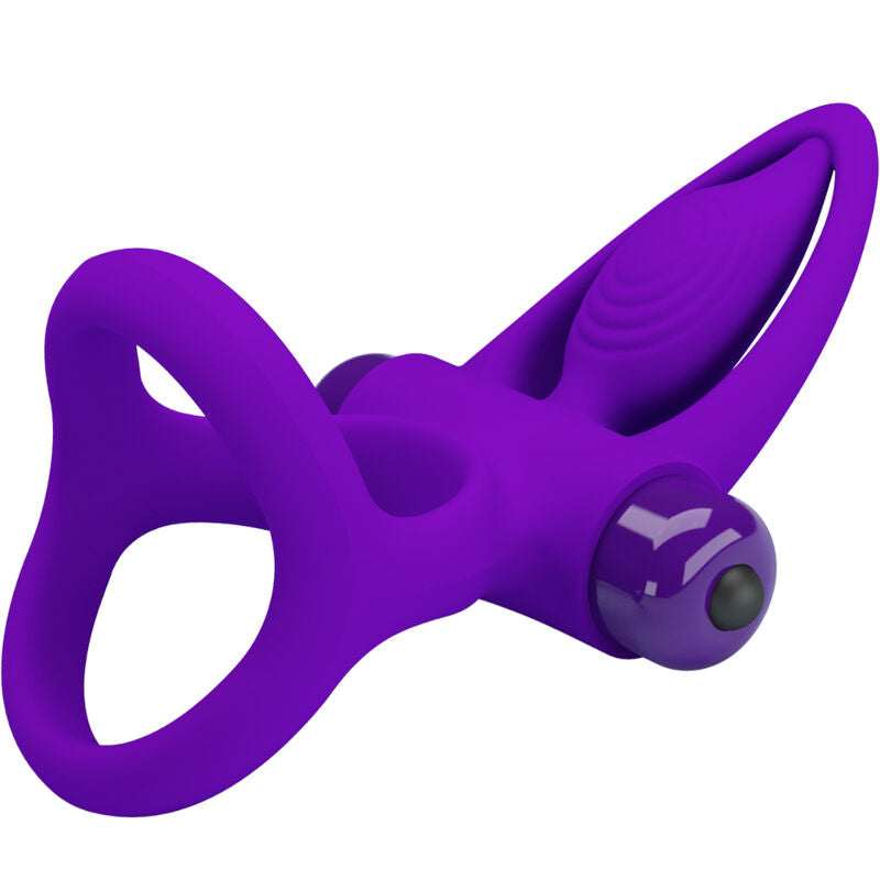 PRETTY LOVE - ANELLO VIBRATORE 10 VIBRAZIONI SILICONE VIOLA