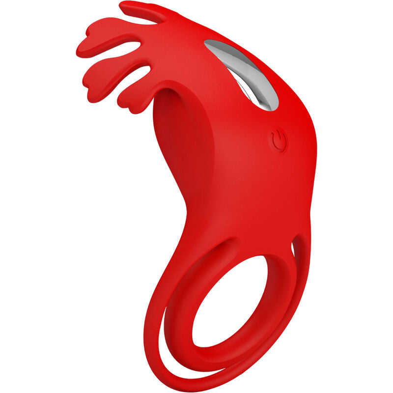 PRETTY LOVE - RUBEN ANELLO VIBRATORE 7 VIBRAZIONI SILICONE ROSSO