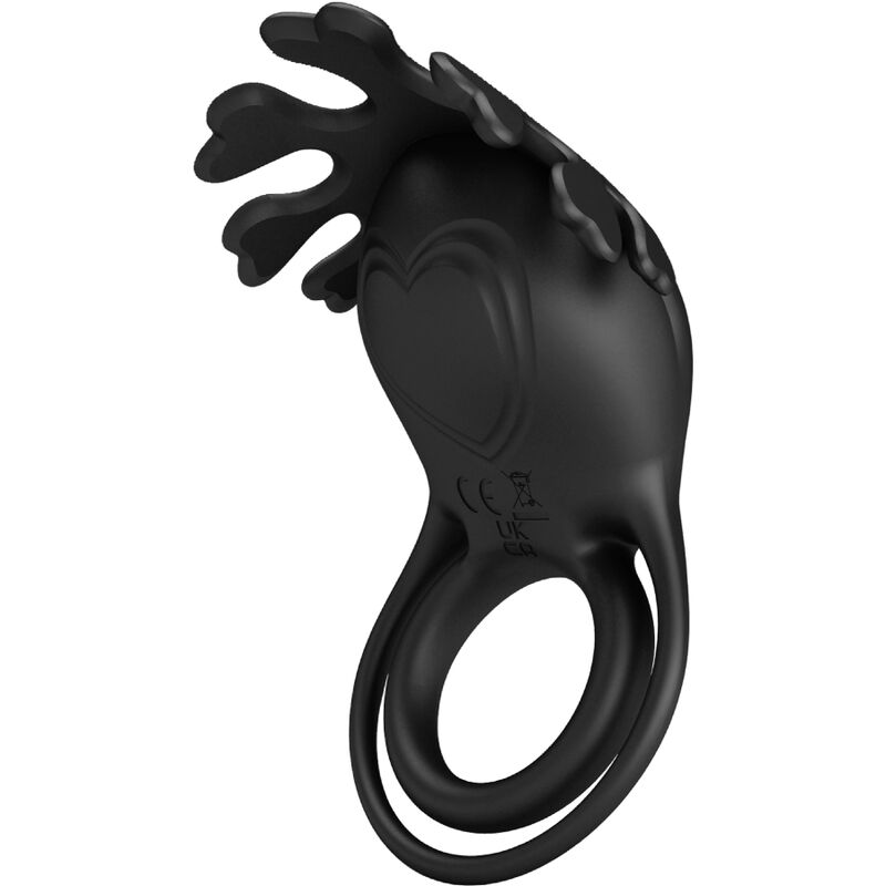 PRETTY LOVE - RUBEN ANELLO VIBRATORE 7 VIBRAZIONI SILICONE NERO