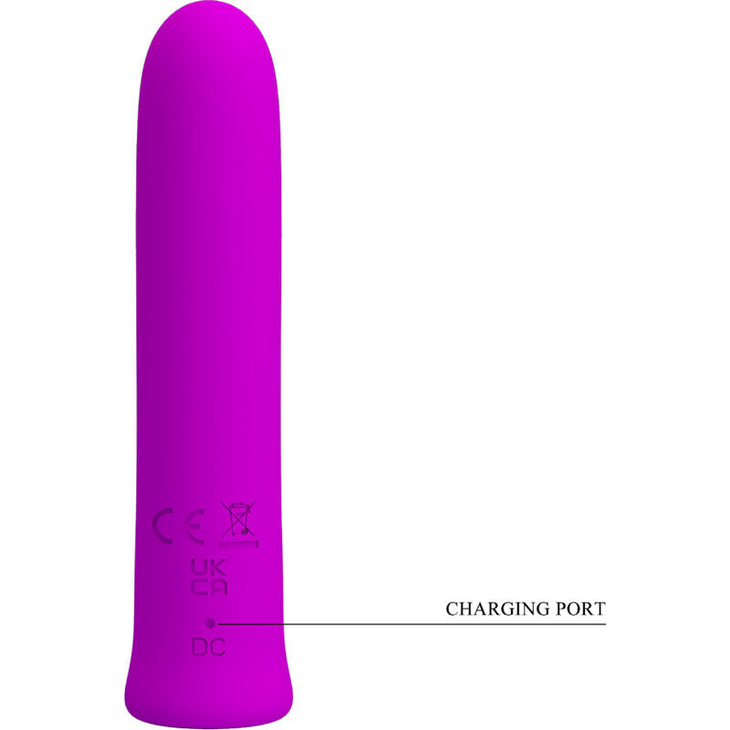 PRETTY LOVE - CURTIS MINI SUPER POWER VIBRATOR 12 VIBRAZIONI IN SILICONE VIOLA