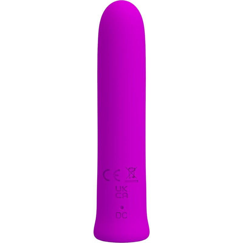PRETTY LOVE - CURTIS MINI VIBRADOR SUPERPODEROSO 12 VIBRACIONES DE SILICONA VIOLETA