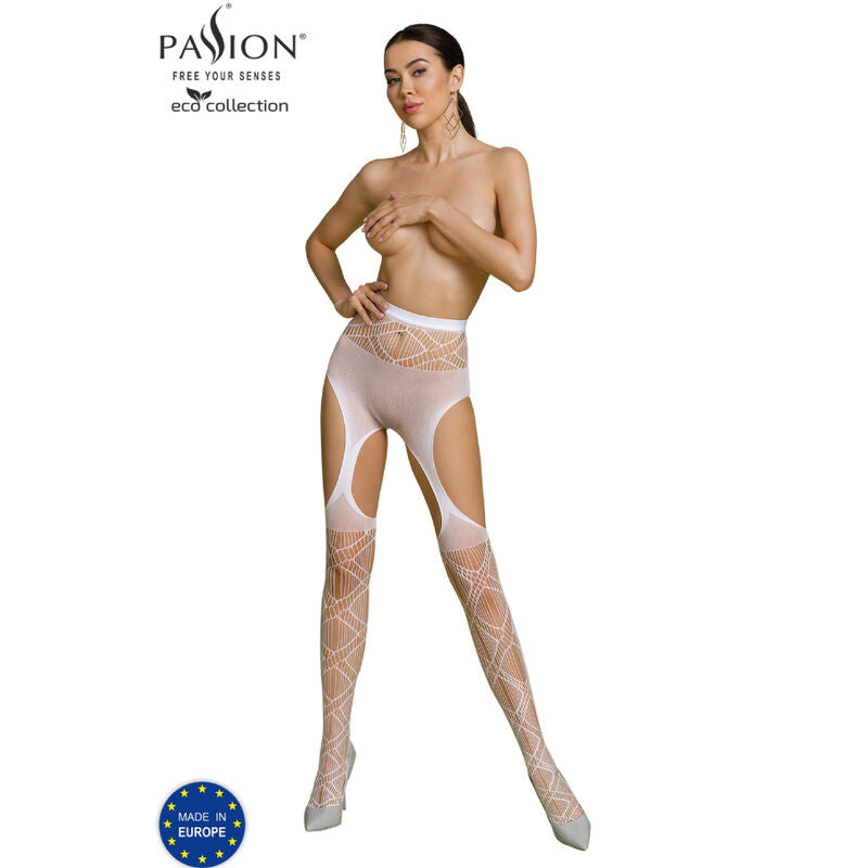 PASSION - ECO COLLECTION BODYSTOCKING ECO S005 BIANCO