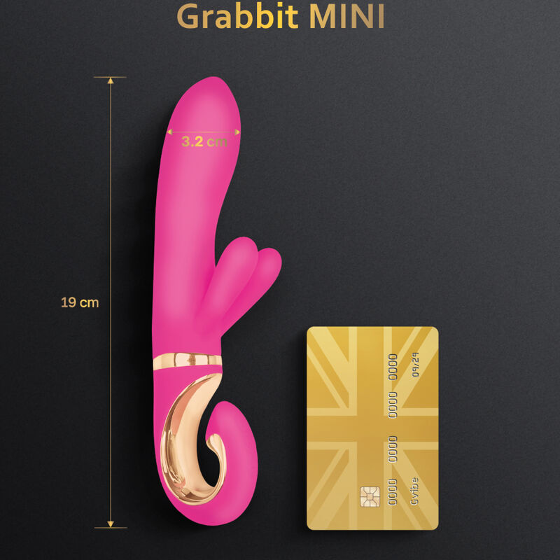 G-VIBE - GRABBIT MINI VIBRATORE IN SILICONE ROSA