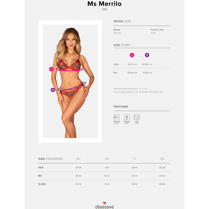 OBSESSIVE - MS MERRILO SET DUE PEZZI M/L