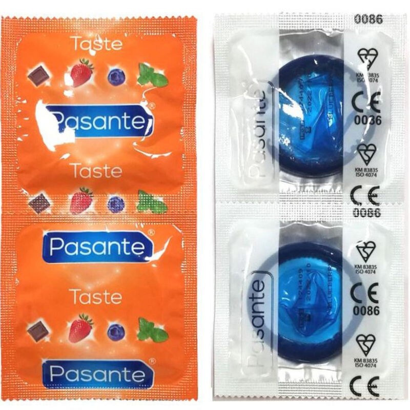 PASANTE - PRESERVATIVI GUSTO MIRTILLO BUSTINA 144 UNITÀ