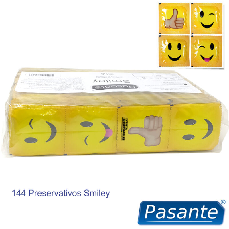 PASANTE - PRESERVATIVI SMILEY BAG 144 UNITÀ