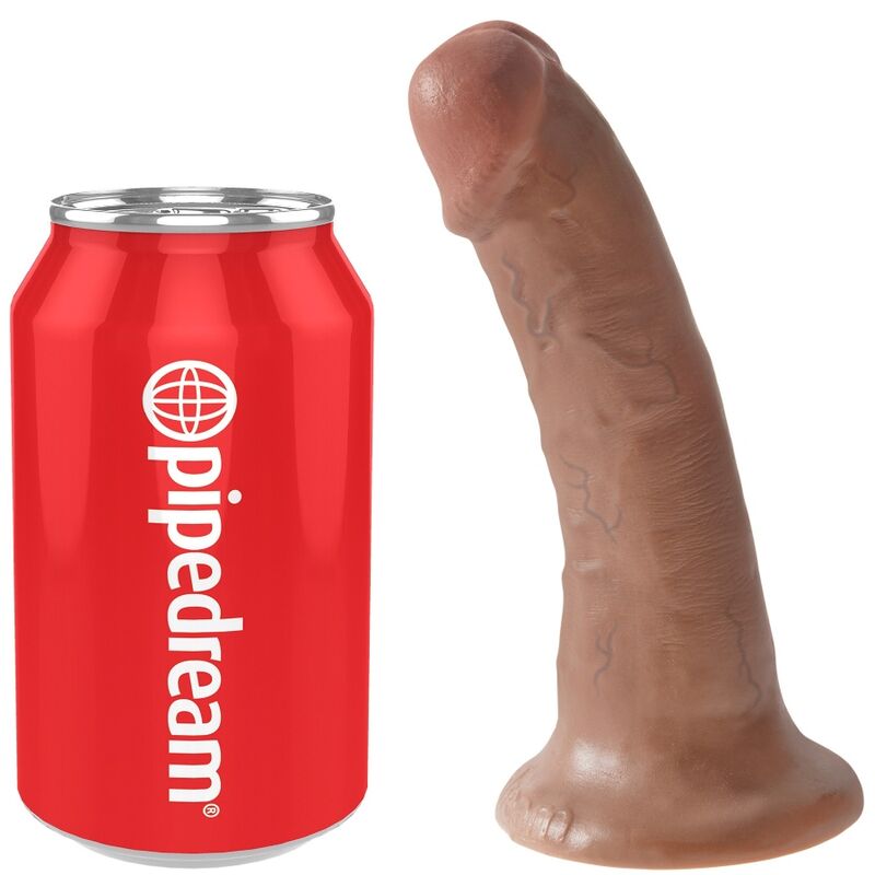 KING COCK - PENE REALISTA 15 CM CARAMELO
