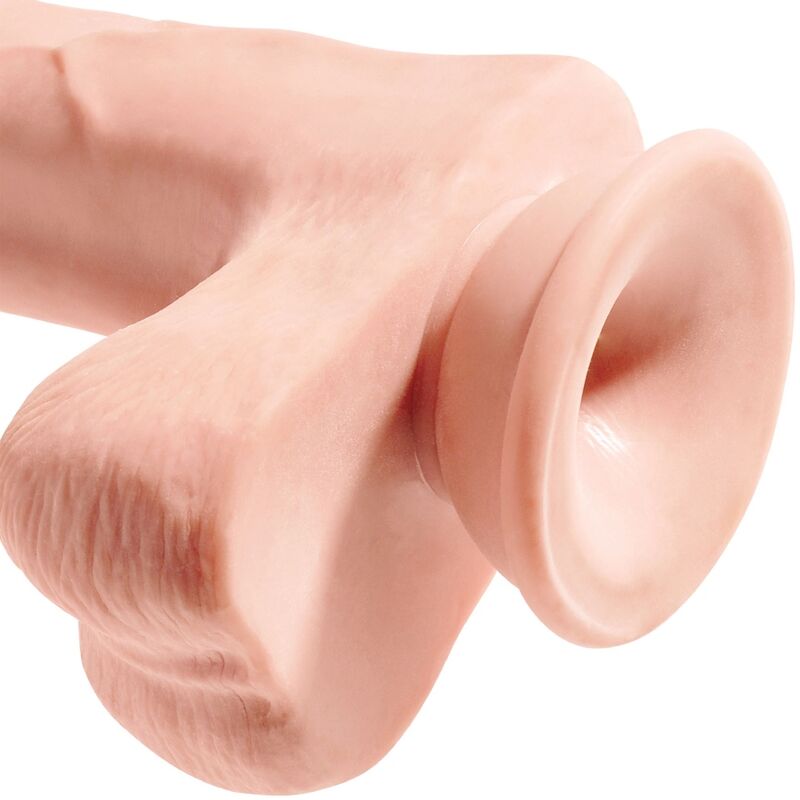 KING COCK - PENE REALISTICO CON PALLE 3D 24,8 CM LEGGERO