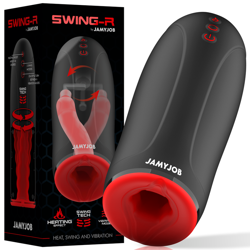JAMYJOB - SWING-R MASTURBADOR CON EFECTO DE CALOR, TECNOLOGÍA SWING Y VIBRACIÓN