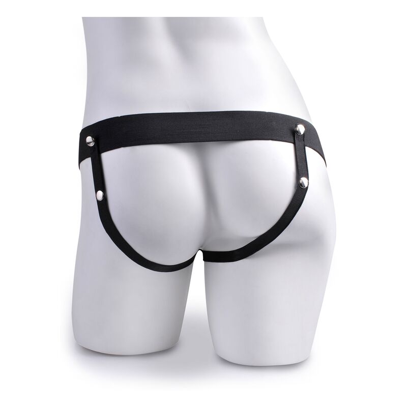 SERIE FETISH FANTASY - IMBRACATURA REGOLABILE PENE REALISTICO CON PALLINI CHE SCHIZZANO 19 CM
