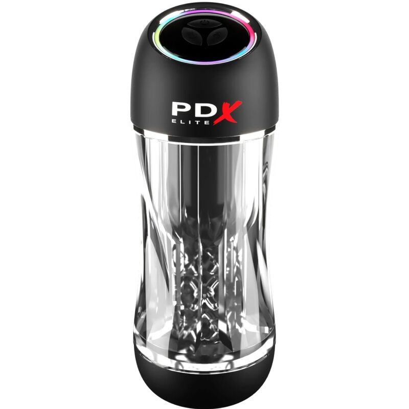 PDX ELITE - STROKER VIEWTUBE PRO VIBRATORE TRASPARENTE
