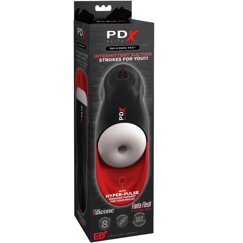 PDX ELITE - STROKER FAP-O-MATIC PRO CON BASE PARA TESTÍCULOS