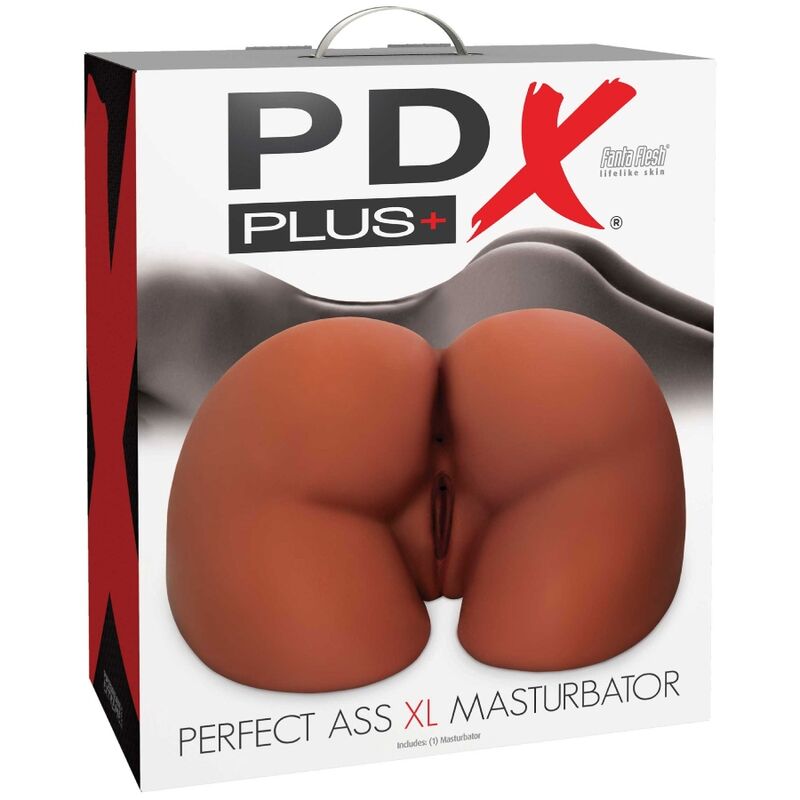 PDX PLUS - PERFECT ASS XL MASTURBATORE MARRONE A DOPPIO INGRESSO