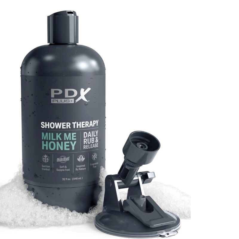 PDX PLUS - MASTURBADOR STROKER DISEÑO DISCRETO DE BOTELLA DE CHAMPÚ MILK ME HONEY