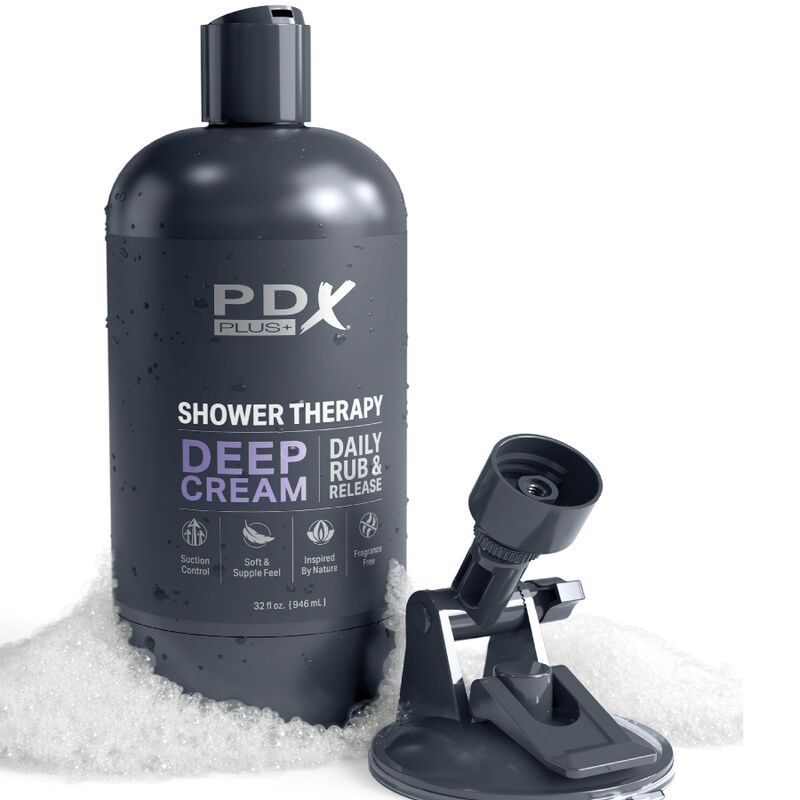 PDX PLUS - STROKER MASTURBATOR DISCREET DEEP CREAM SHAMPOO DESIGN BOTTIGLIA