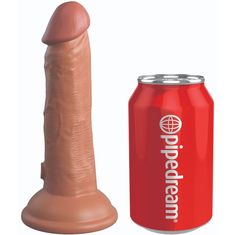 KING COCK - DILDO REALISTICO IN SILICONE ELITE 15,2 CM CARAMELLO