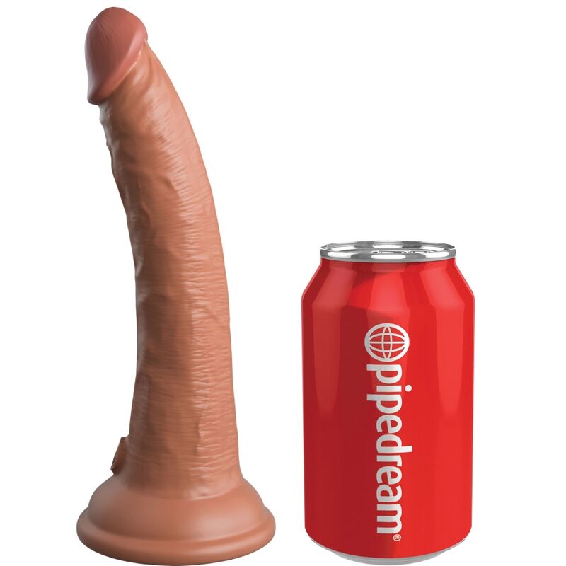 KING COCK - DILDO REALISTICO IN SILICONE ELITE 17,8 CM CARAMELLO