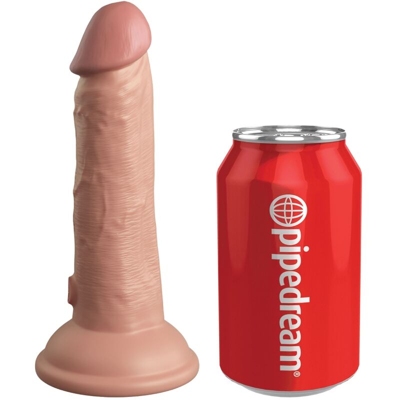 KING COCK - DILDO REALISTICO ELITE VIBRANTE E SILICONE 15,2 CM
