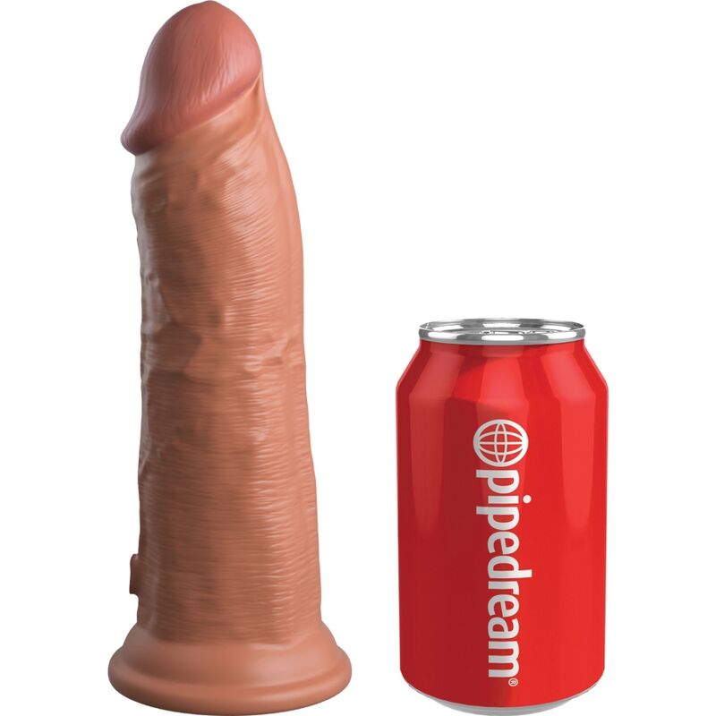 KING COCK - DILDO REALISTICO ELITE VIBRANTE E SILICONE 20,3 CM CARAMELLO