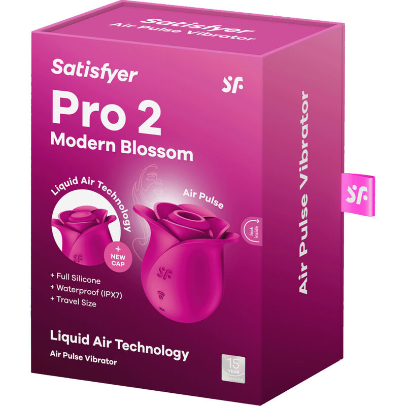 SATISFYER - VIBRATORE MODERNO AIR PULSE PRO 2 BLOSSOM