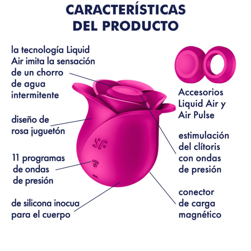 SATISFYER - VIBRATORE MODERNO AIR PULSE PRO 2 BLOSSOM