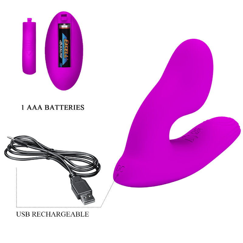 PRETTY LOVE - MASSAGGIATORE CLITORIDEO MELVIN CON TELECOMANDO