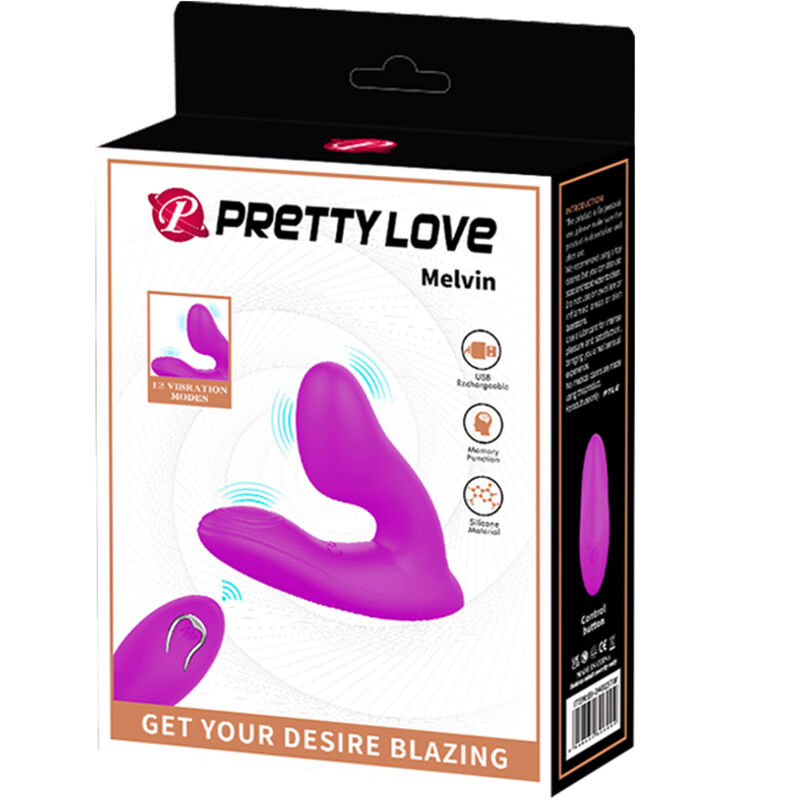 PRETTY LOVE - MASSAGGIATORE CLITORIDEO MELVIN CON TELECOMANDO