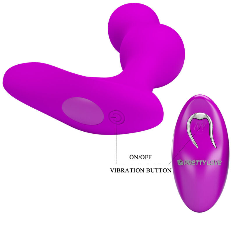 PRETTY LOVE - MASAJEADOR VIBRADOR ANAL TERRANCE CON CONTROL REMOTO