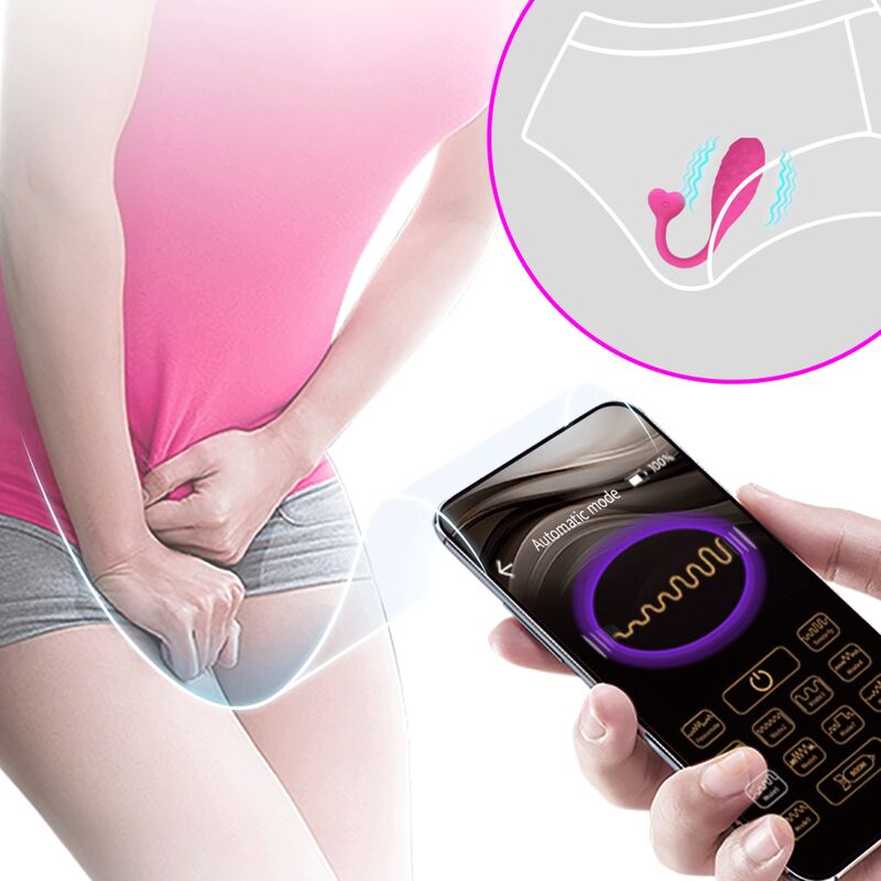 PRETTY LOVE - UOVO VIBRANTE ROSA FISHER CONTROLLATO DA APP
