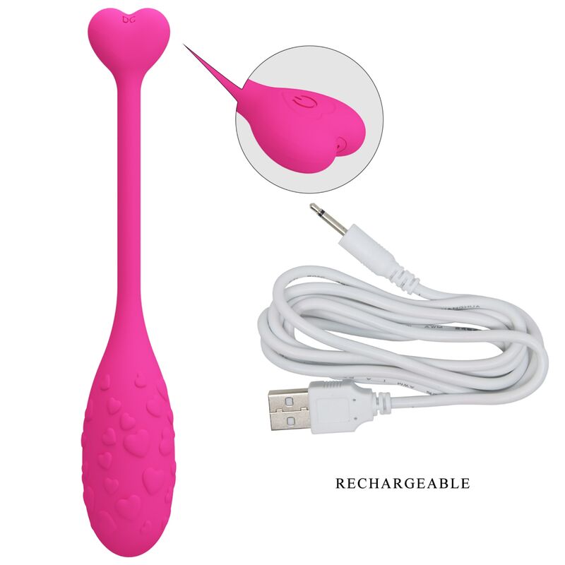 PRETTY LOVE - UOVO VIBRANTE ROSA FISHER CONTROLLATO DA APP