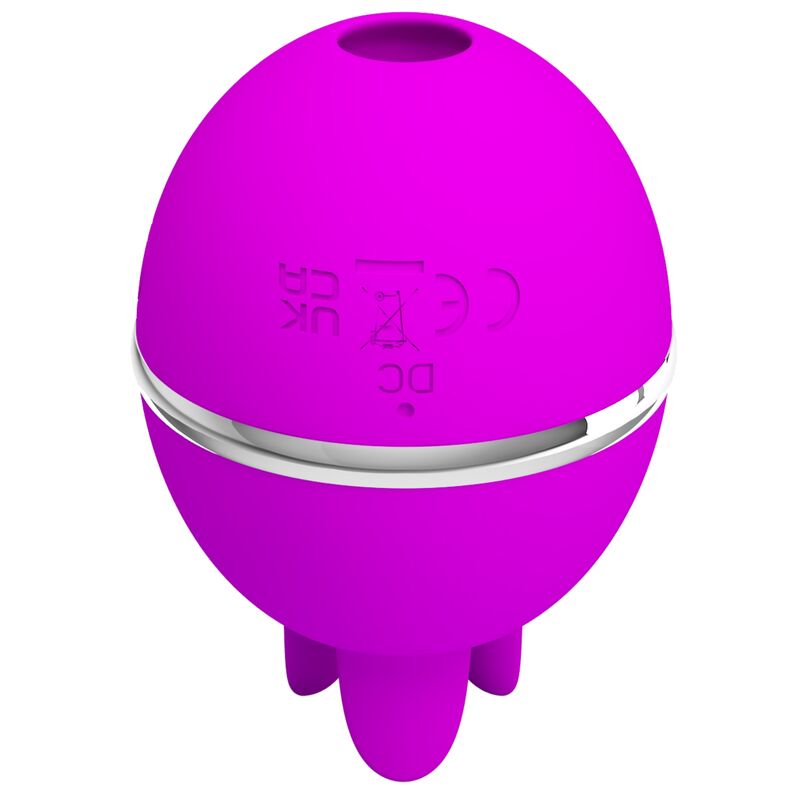 PRETTY LOVE - VIBRATORE TONDO IN SILICONE VIOLA GEMINI BALL