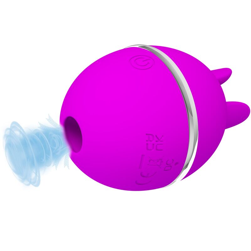 PRETTY LOVE - VIBRATORE TONDO IN SILICONE VIOLA GEMINI BALL