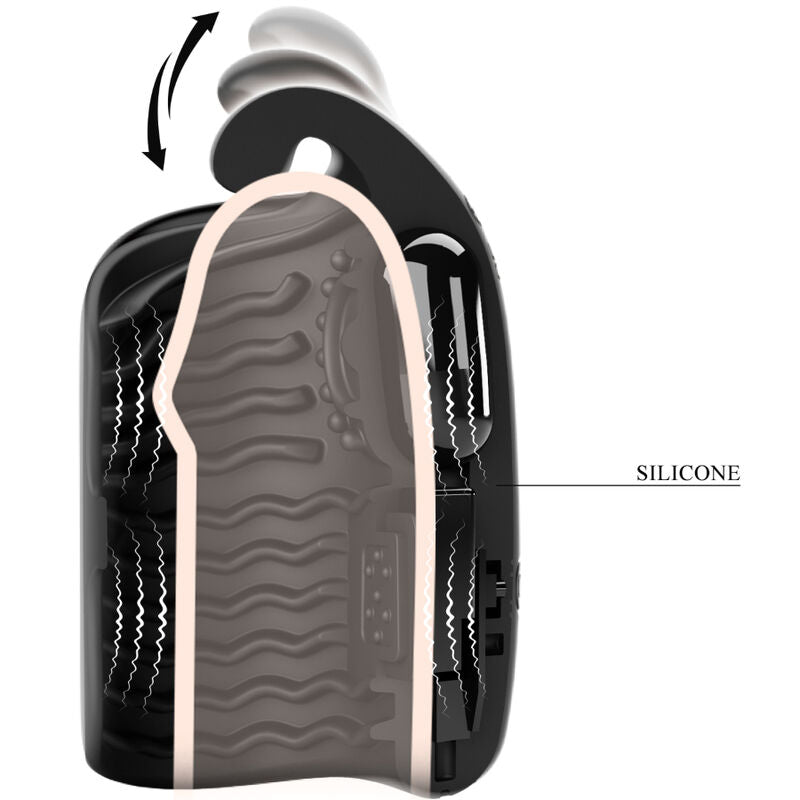 PRETTY LOVE - MASTURBATORE MANUALE PER VIBRATORE RICARICABILE GLAND