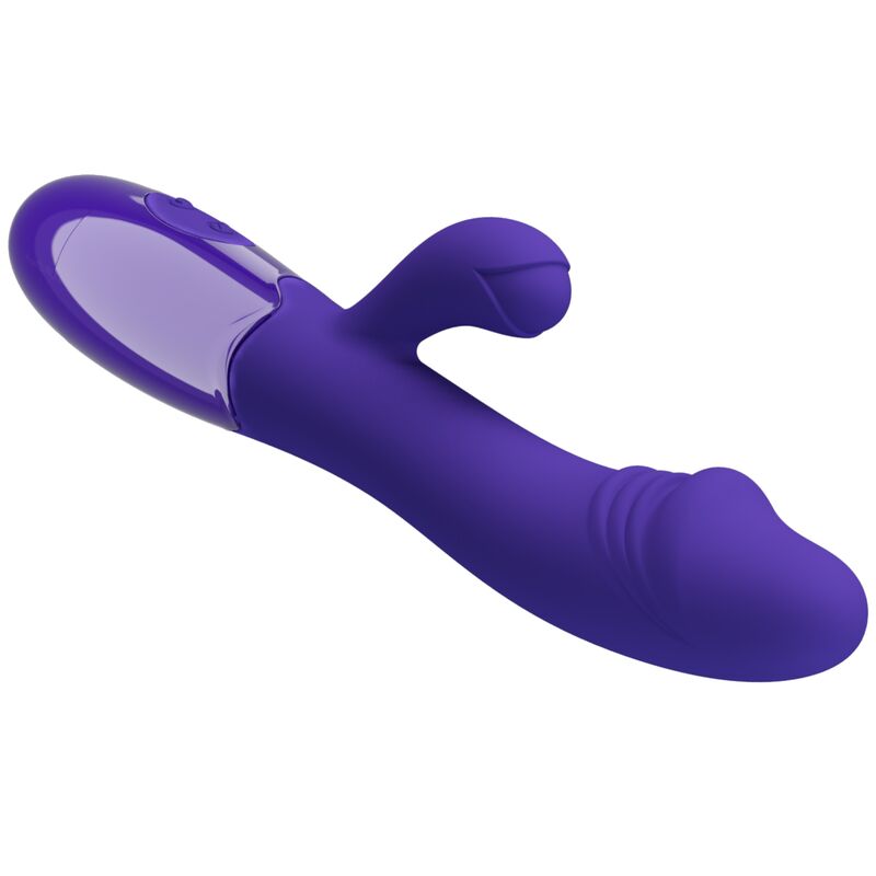 PRETTY LOVE - VIBRADOR JUVENIL SNAPPY Y ESTIMULADOR DEL PUNTO G VIOLETA