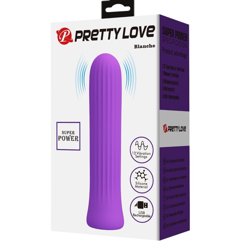 PRETTY LOVE - VIBRATORE STIMOLATORE BLANCHE LILAC