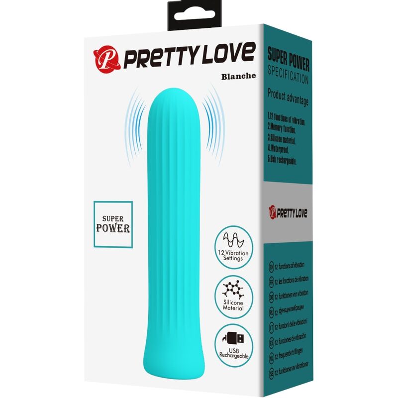 PRETTY LOVE - VIBRATORE STIMOLATORE BLANCHE BLUE