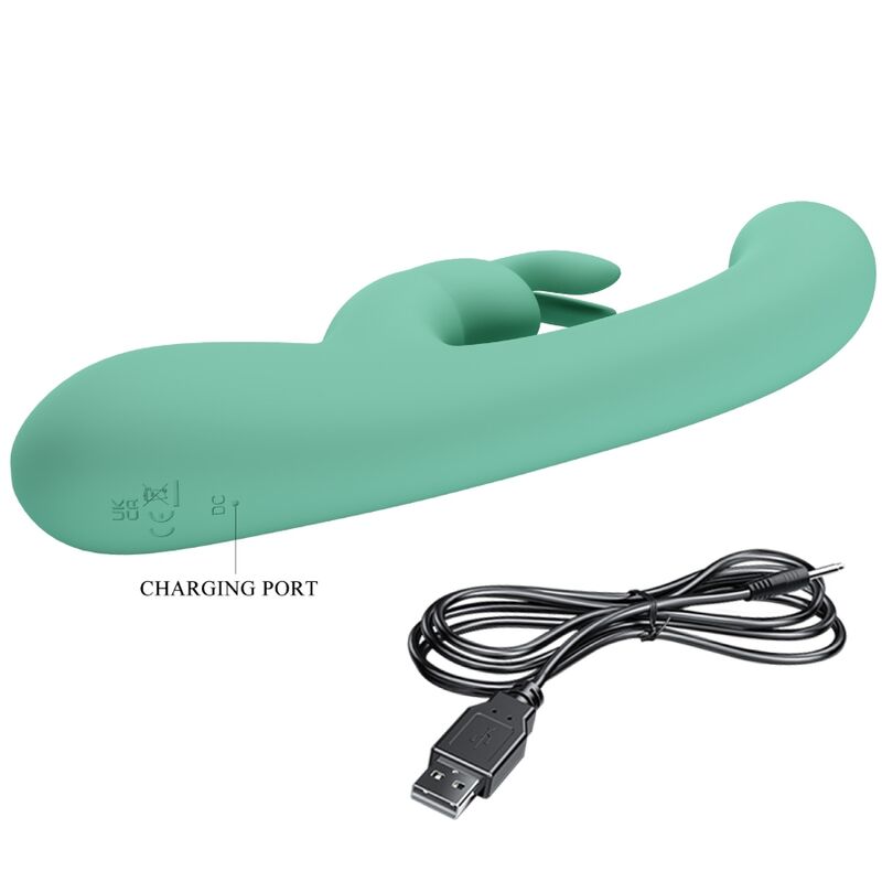 PRETTY LOVE - VIBRADOR LAMAR RABBIT Y PUNTO G VERDE