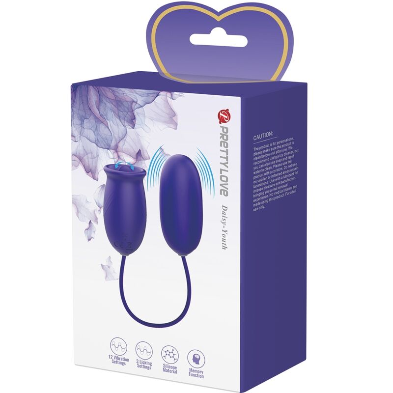 PRETTY LOVE - VIBRATORE STIMOLATORE RICARICABILE DAISY YOUTH VIOLET